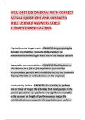 WGU D357 DEI OA EXAM WITH CORRECT ACTUAL QUESTIONS AND CORRECTLY WELL DEFINED ANSWERS LATEST ALREADY GRADED A&plus; 2026