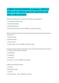CURRENT PSYCHOTHERAPIES all chapters COMPLETE EXAM LATEST VERSION 2026-2027 QUESTIONS AND 100- Verified ANSWERS&period;pdf