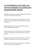 ATI PN FUNDAMENTALS PROCTORED EXAM PRACTICE ASSESSMENT 2026 CERTIFICATION EVALUATION EXPERT CHECKED