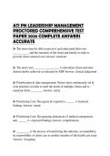 ATI PN LEADERSHIP MANAGEMENT PROCTORED COMPREHENSIVE TEST PAPER 2026 COMPLETE ANSWERS ACCURATE