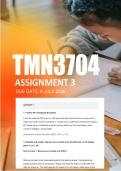 TMN3704 Assignment 3 Semester 1 2026 - Due 8 July 2026