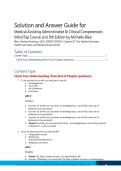 Medical Assisting Administrative & Clinical Competencies &lpar;MindTap Course List&rpar; 9th Edition by Michelle Blesi &ndash; Solution and Answer Guide