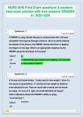 NURS 6640 Final Exam Questions & Answers &ndash; Psychotherapy for Advanced Practice Nursing GRADED A&plus; 2025-2026