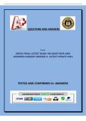 NR503 FINAL LATEST EXAM 180 QUESTIONS AND ANSWERS ALREADY GRADED A&period; LATEST UPDATE 2024 