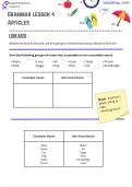 ESL&sol;English Grammar Lesson About Articles 