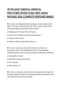 ATI RN ADULT MEDICAL SURGICAL PROCTORED RETAKE EXAM VIEW AHEAD PACKAGE 2026 COMPLETE RESPONSE BUNDLE