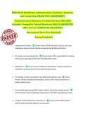 WGU D545 Healthcare Administration Evolution&comma; Systems&comma;  and Leadership OBJECTIVE ASSESSMENT  Comprehensive Resource To Help You Ace 2026-2027  Includes Frequently Tested Questions With ELABORATED  100&percnt; Correct COMPLETE SOLUTIONS  Guaranteed Pass First Att