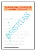 GCU BIO-322 EXAM 1 QUESTIONS AND ANSWERS&period; VERIFIED 2026&period;