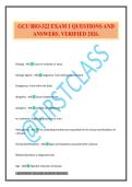 GCU BIO-322 EXAM 1 QUESTIONS AND ANSWERS&period; VERIFIED 2026&period;