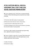 ATI RN CAPSTONE MEDICAL SURGICAL ASSESSMENT FINAL STUDY GUIDE 2026 SOLVED QUESTIONS PREMIUM REVIEW