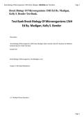 Brock Biology of Microorganisms 15th Ed &ndash; Madigan & Bender Study Guide