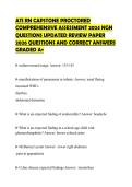 ATI RN CAPSTONE PROCTORED COMPREHENSIVE ASSESSMENT 2024 NGN QUESTIONS UPDATED REVIEW PAPER 2026 QUESTIONS AND CORRECT ANSWERS GRADED A&plus;