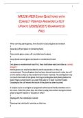 NR226 HESI EXAM QUESTIONS WITH  CORRECT VERIFIED ANSWERS LATEST  UPDATE &lpar;2026&sol;2027&rpar; GUARANTEED  PASS