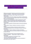 NURSING 143 VERIFIED QUESTIONS AND CORRECT ANSWERS