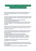 HACC NURSING 143 FINAL QUESTIONS AND VERIFIED ANSWERS
