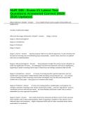NUR 308 - Exam &num;1 Latest Test Questions Answered Correct 2025-2026 Updated&period;