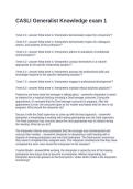 CASLI Generalist Knowledge exam 1&period; Questions with Correct Answers