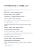 CASLI Generalist Knowledge Exam- 100&percnt; Solved