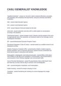 CASLI GENERALIST KNOWLEDGE QUESTIONS AND ANSWERS FULLY SOLVED