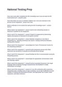 National Testing Prep Questions with Solutions