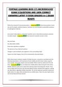 PORTAGE LEARNING BIOD 171 MICROBIOLOGY EXAM 5&vert;QUESTIONS AND 100&percnt; CORRECT ANSWERS&vert;LATEST &excl;&excl;&excl;&excl;2026&vert;GRADED A&plus;&vert; &lpar;EXAM READY&rpar;