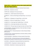 TFM10 NFPA 24 UPDATED EVALUATION EXAM QUESTIONS AND SOLUTIONS RATED