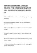 PSYCHOPHARMACOLOGY EXAMINATION TEST 2026 QUESTIONS WITH SOLUTIONS FULLY MARKED