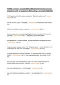 ASREB &lpar;Arizona School of Real Estate and Business&rpar; Exam Questions with all Questions Accurately Answered 2025&sol;2026