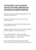 PSYCHIATRIC MENTAL HEALTH DISORDERS&comma; THERAPEUTIC COMMUNICATION & MEDICATIONS REVIEW 2026