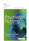 Psychiatric Nursing &ndash; 8th Edition &lpar;Norman L&period; Keltner & Debbie Steele&rpar; &vert; Complete Test Bank with Questions&comma; Answers&comma; and Rationales&vert;&vert;Latest 2026&period;