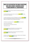 WGU C213 ACCOUNTING FOR MBA&rsquo;s&vert;QUESTIONS AND 100&percnt; CORRECT ANSWERS&vert;LATEST &excl;&excl;&excl;&excl;2026&vert;GRADED A&plus;&vert; &lpar;EXAM READY&rpar;