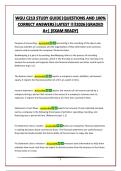 WGU C213 STUDY GUIDE&vert;QUESTIONS AND 100&percnt; CORRECT ANSWERS&vert;LATEST &excl;&excl;&excl;&excl;2026&vert;GRADED A&plus;&vert; &lpar;EXAM READY&rpar;