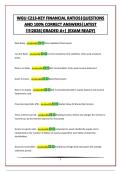 WGU C213-KEY FINANCIAL RATIOS&vert;QUESTIONS AND 100&percnt; CORRECT ANSWERS&vert;LATEST &excl;&excl;&excl;&excl;2026&vert;GRADED A&plus;&vert; &lpar;EXAM READY&rpar;