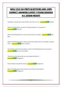 WGU C213 OA PREP&vert;QUESTIONS AND 100&percnt; CORRECT ANSWERS&vert;LATEST &excl;&excl;&excl;&excl;2026&vert;GRADED A&plus;&vert; &lpar;EXAM READY&rpar;