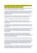 NC CLAIMS ADJUSTER UPDATED COMPREHENSIVE EXAM QUESTIONS AND SOLUTIONS RATED