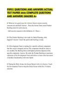 PSPO I QUESTIONS AND ANSWERS ACTUAL TEST PAPER 2026 COMPLETE QUESTIONS AND ANSWERS GRADED A&plus;