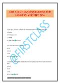 COT STUDY EXAM QUESTIONS AND ANSWERS&period; VERIFIED 2026