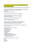 RERA UPDATED EXAM STUDY GUIDE QUESTIONS AND SOLUTIONS RATED