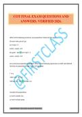 COT FINAL EXAM QUESTIONS AND ANSWERS&period; VERIFIED 2026&period;