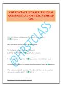 COT Exam Package Deal Questions and Verified Answers &lpar;2025 &sol; 2026&rpar;