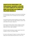 QUANTITATIVE PROFICIENCY TEST WORLDQUANT UNIVERSITY UPDATED 2024 WITH COMPLETE SOLUTION CERTIFICATION TEST SCRIPT 2026 FULL QUESTIONS AND SOLUTIONS GRADED A&plus;