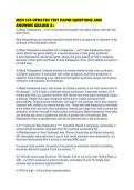 MCN 538 UPDATED TEST PAPER QUESTIONS AND ANSWERS GRADED