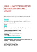 3B2 C8-11 EXAM PRACTICE COMPLETE  QUESTIONS AND 100&percnt; CORRECT ANSWERS  &vert; VERIFIED EXAM QUESTIONS