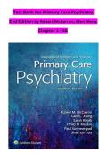 Test Bank &ndash; Primary Care Psychiatry&comma; 2nd Edition by McCarron & Xiong