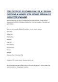 FDNY CERTIFICATE OF FITNESS EXAM F-03 & F-04 EXAM QUESTIONS & ANSWERS WITH DETAILED RATIONALES &vert; INSTANT PDF DOWNLOAD