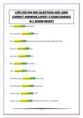 USPS 943 944 945&vert;QUESTIONS AND 100&percnt; CORRECT ANSWERS&vert;LATEST &excl;&excl;&excl;&excl;2026&vert;GRADED A&plus;&vert; &lpar;EXAM READY&rpar;
