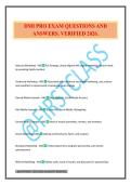 DMI PRO EXAM QUESTIONS AND ANSWERS&period; VERIFIED 2026&period;