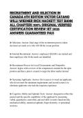 RECRUITMENT AND SELECTION IN CANADA 8TH EDITION VICTOR CATANO WILLI WIESNER RICK HACKETT TEST BANK ALL CHAPTERS 100&percnt; ORIGINAL VERIFIED FINAL STUDY GUIDE 2026 SOLVED QUESTIONS FULLY CORRECT