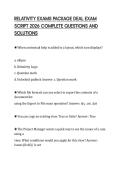 RELATIVITY CERTIFIED ADMINISTRATOR PRACTICE SOLUTION 2026 QUESTIONS WITH SOLUTIONS GRADED A&plus;