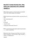 RELATIVITY CERTIFIED ADMINISTRATOR FINAL EVALUATION 2026 QUESTIONS WITH ANSWERS GRADED A&plus;